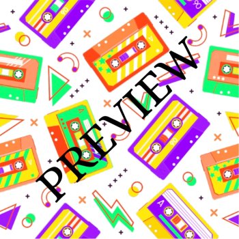 Totally Fab 80s Cassettes 14 Digital Wallpapers/Backgrounds 300 dpi, image 4