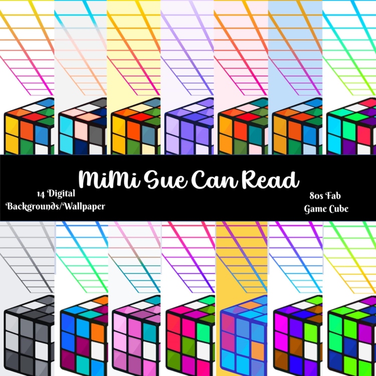 80s Fab Game Cube 14 Digital Wallpapers/Backgrounds 300 dpi