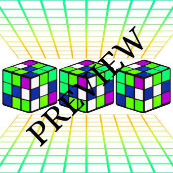80s Fab Game Cube 14 Digital Wallpapers/Backgrounds 300 dpi, image 2