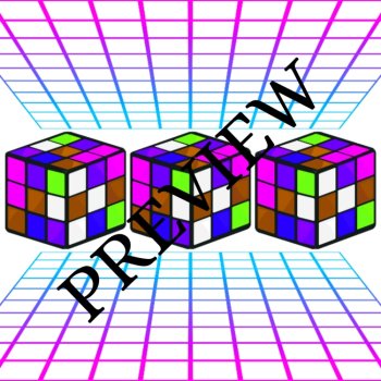 80s Fab Game Cube 14 Digital Wallpapers/Backgrounds 300 dpi, image 3