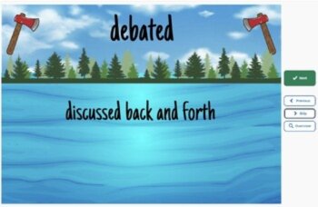 Hatchet Vocabulary Boom™ Cards Set #7 (Chapters 16-Epilogue) 42 Cards, image 2