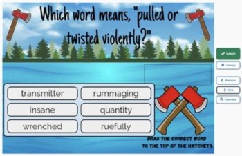 Hatchet Vocabulary Boom™ Cards Set #7 (Chapters 16-Epilogue) 42 Cards, image 4