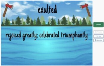 Hatchet Vocabulary Boom™ Cards Set #6 (Chapters 13-15) 42 Cards, image 2