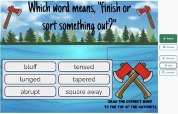Hatchet Vocabulary Boom™ Cards Set #5 (Chapters 10-12) 42 Cards, image 4