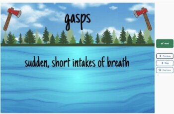 Hatchet Vocabulary Boom™ Set #2 (Chapters 3-4) 42 Cards, image 2