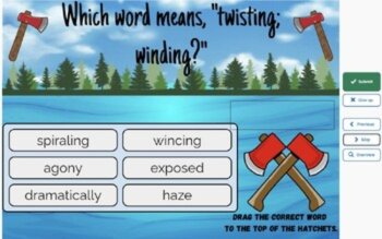 Hatchet Vocabulary Boom™ Set #2 (Chapters 3-4) 42 Cards, image 3