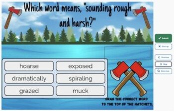 Hatchet Vocabulary Boom™ Set #2 (Chapters 3-4) 42 Cards, image 4
