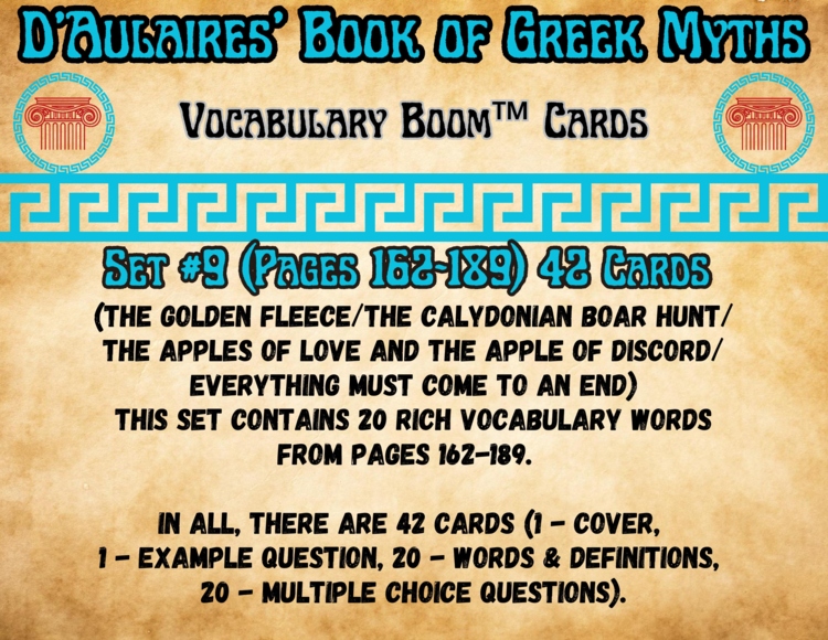 D'Aulaires' Book of Greek Myths Vocabulary Boom™ Cards Set #9 (Pages 162-189)