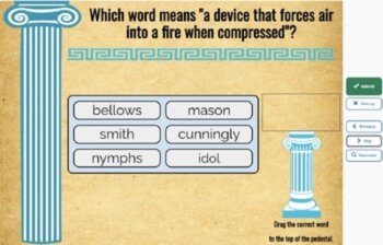 D'Aulaires' Book of Greek Myths Vocabulary Boom™ Cards Set #1 (Pages 9-28), image 3