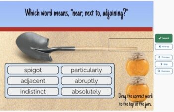 Holes Vocabulary Boom™ Cards Set #9 (Chapters 41-45) 42 Cards, image 3