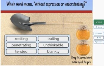 Holes Vocabulary Boom™ Cards Set #4 (Chapters 16-20) 42 Cards, image 3