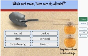Holes Vocabulary Boom™ Cards Set #4 (Chapters 16-20) 42 Cards, image 4