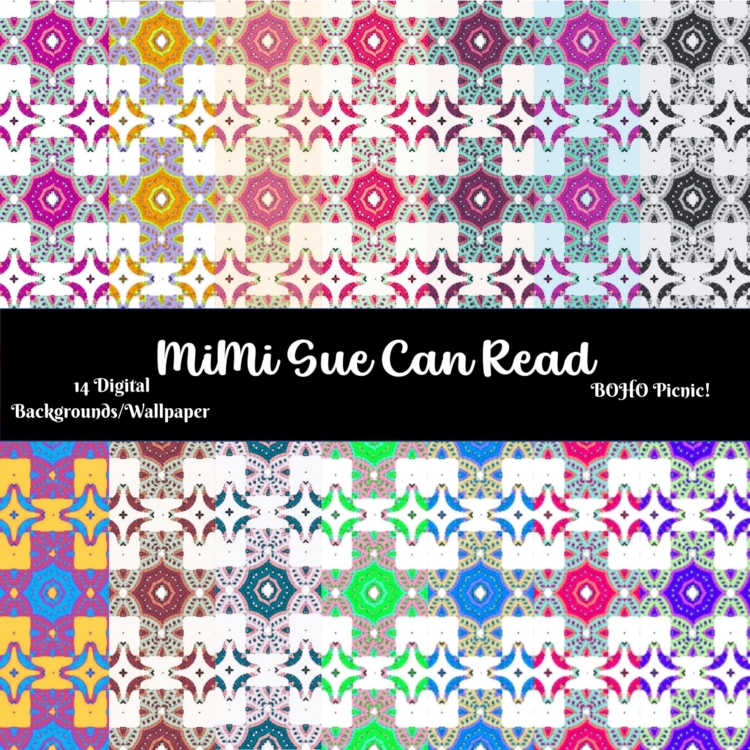 BOHO Picnic! 14 Digital Backgrounds/Wallpaper 300 dpi Multi-Color