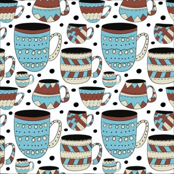 BOHO Teacups! 14 Digital Wallpapers/Backgrounds 300 dpi Multi-Color, image 2