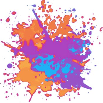 Splatter Paint (White Background) 14 Digital Backgrounds/Wallpapers 300 dpi, image 2