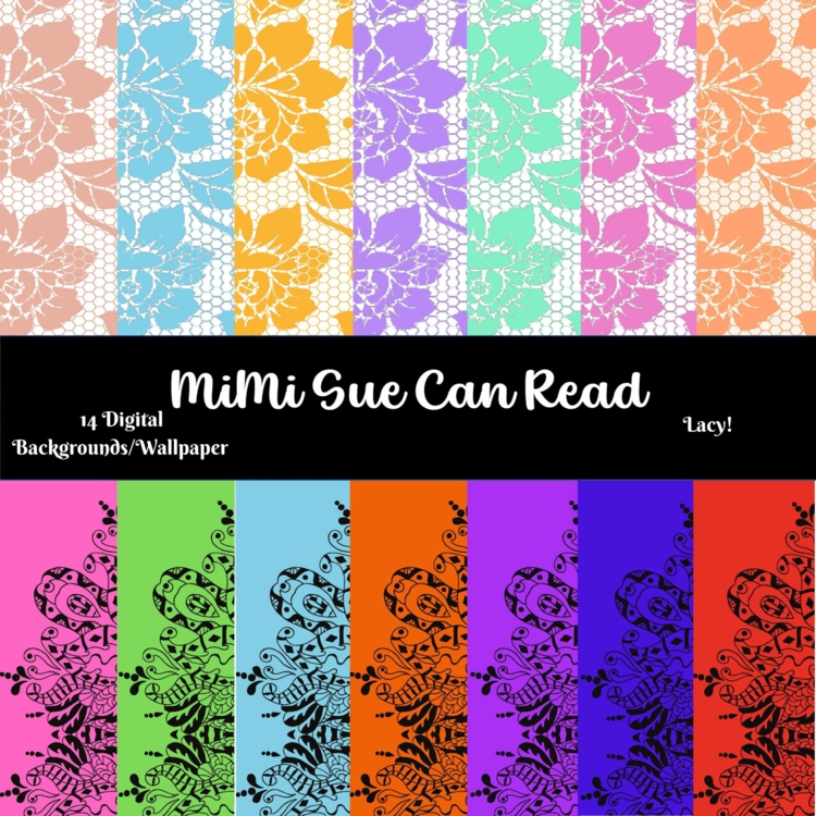 Lacy! 14 Digital Backgrounds/Wallpapers. Multi-Color 300 dpi