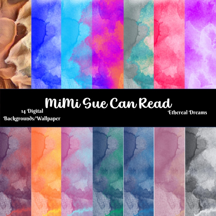 Ethereal Dreams 14 Digital Backgrounds/Wallpapers Multi-Colored (Watercolor)