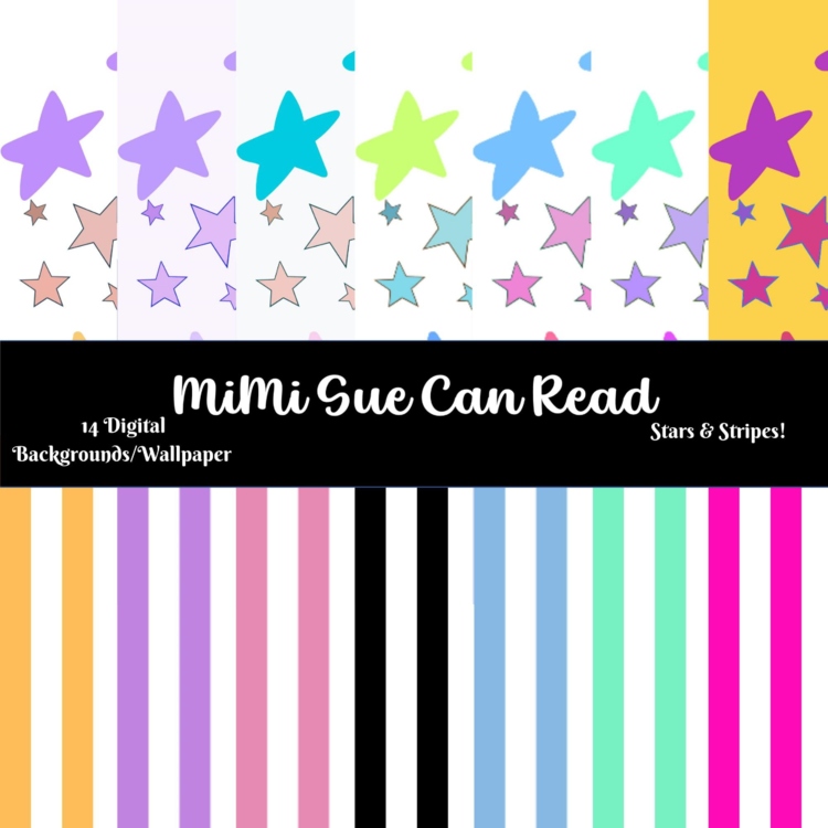 Stars & Stripes! 14 Digital Backgrounds/Wallpapers Multi-Colored