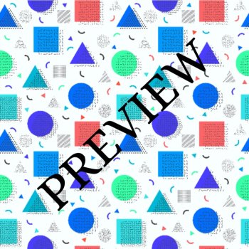 Totally Fab! 80s Themed Shapes 14 Digital Backgrounds/Wallpapers Multi-Colored, image 4