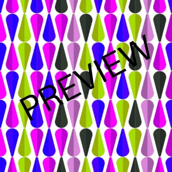 Mid-Century Modern Teardrops 14 Digital Backgrounds/Wallpapers Multi-Colored, image 2