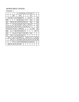 Words About School Word Search Puzzle (23 Words), image 2