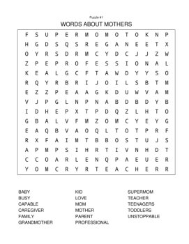 Mother's Day Activity Set (Coloring, Word Search, Writing, Bookmarks, & More), image 3