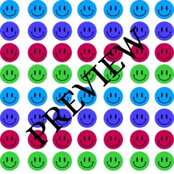 Smiley Faces! (Multi-Color) 14 Digital Backgrounds/Wallpapers, image 4