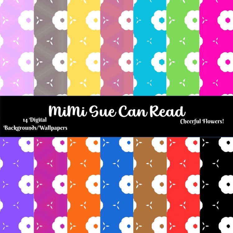 Cheerful Flowers! (Multi-Color) 14 Digital Backgrounds/Wallpapers