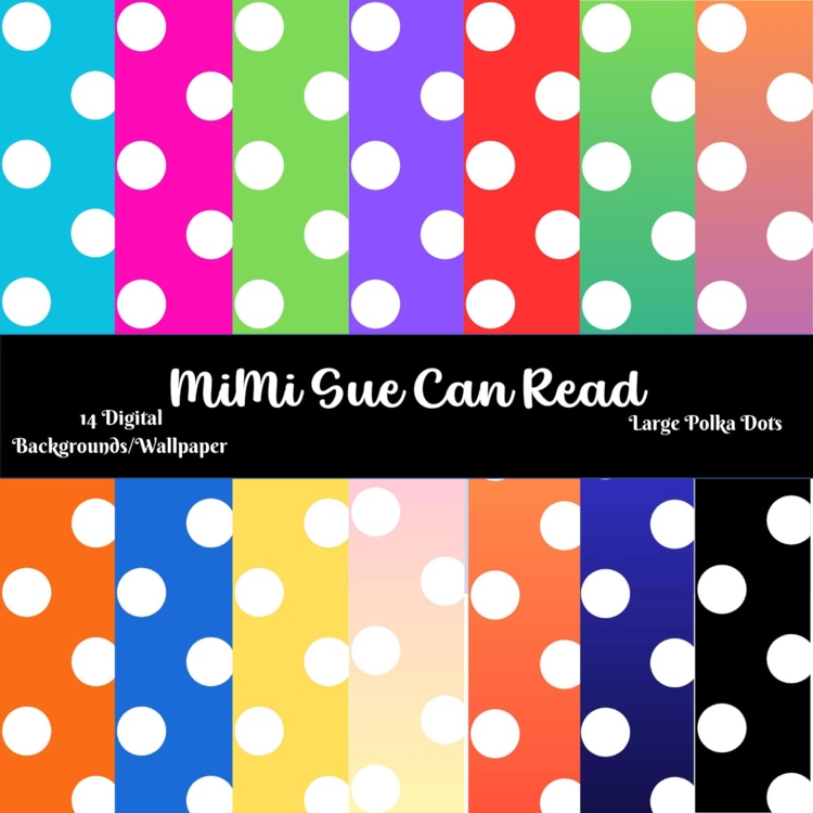Large Polka Dots! Digital Backgrounds/Wallpapers (Multiple Colors)