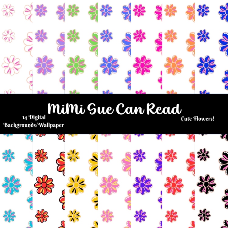 Cute Multi-Colored Flowers! Digital Backgrounds/Wallpapers