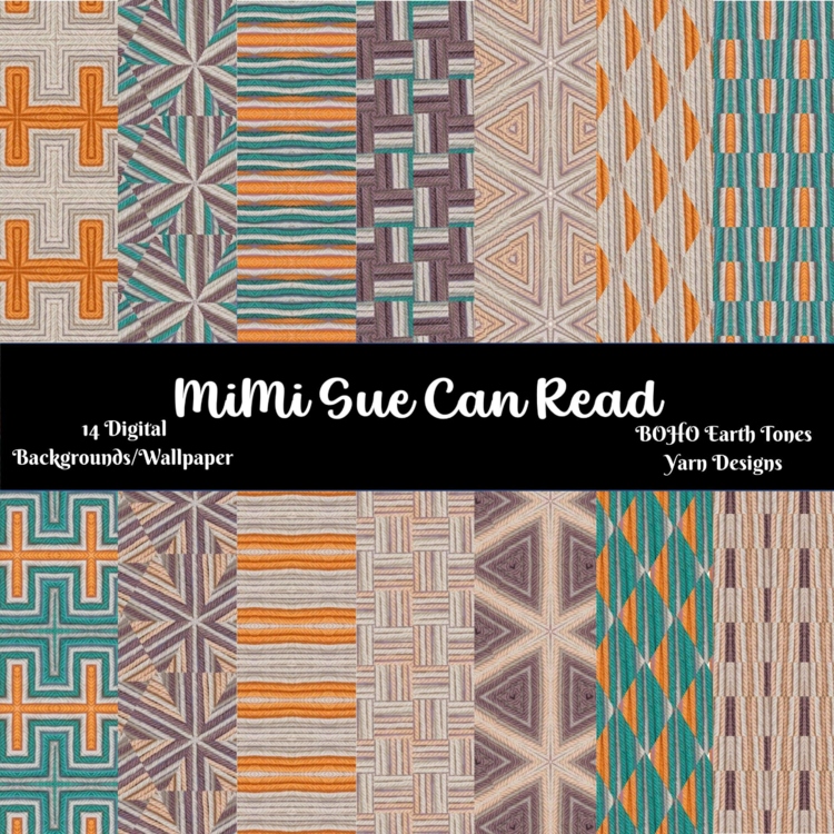 BOHO Earth-Tones Yarn Designs! 14 Digital Backgrounds/Wallpapers