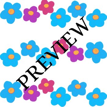 BOHO Happy Flowers! 14 Digital/Backgrounds COLORFUL!, image 2