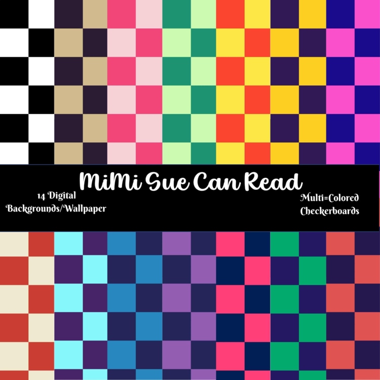 Multi-Colored Checkerboards 14 Digital Backgrounds/Wallpapers