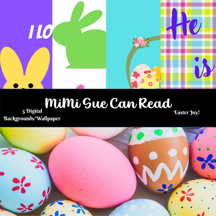Easter Joy! 5 Digital Backgrounds/Wallpapers (Peeps/Bunnies/Eggs/More!)