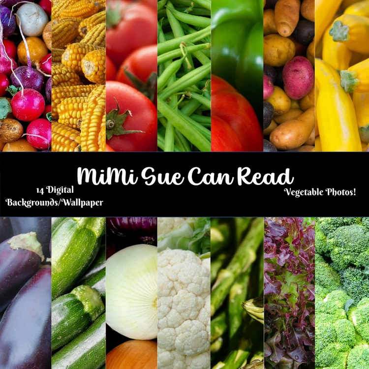 Vegetable Photos! (Full Color) 14 Digital Backgrounds/Wallpapers