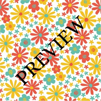 BOHO Daisies & Lattice (Multi-Color) 14 Digital Backgrounds/Wallpapers, image 2