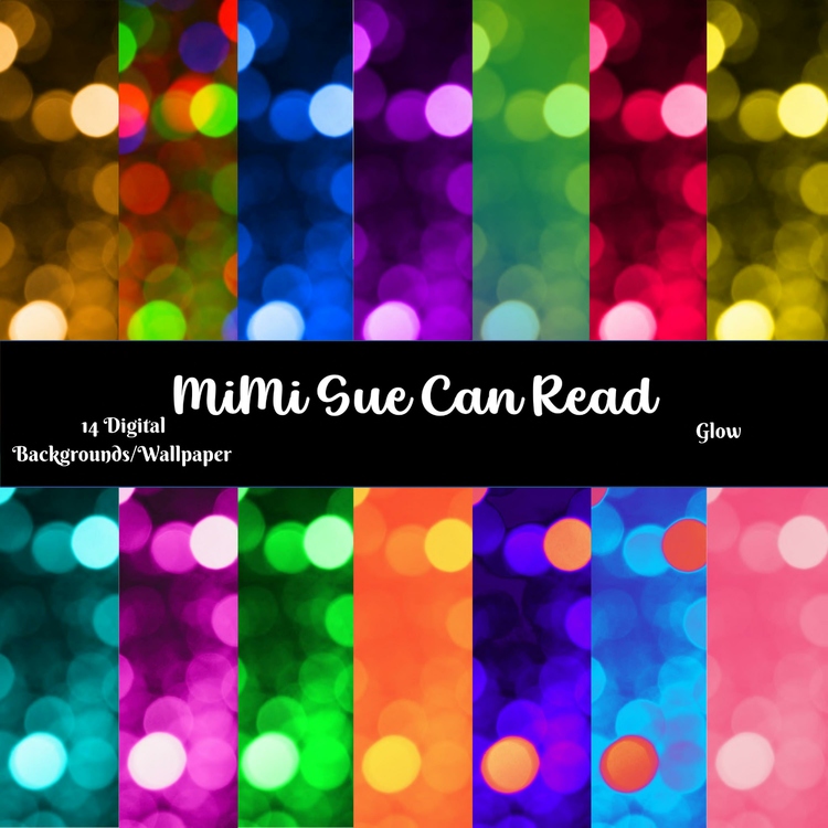 Glow! 14 Digital Backgrounds/Wallpapers Multi-Colors!