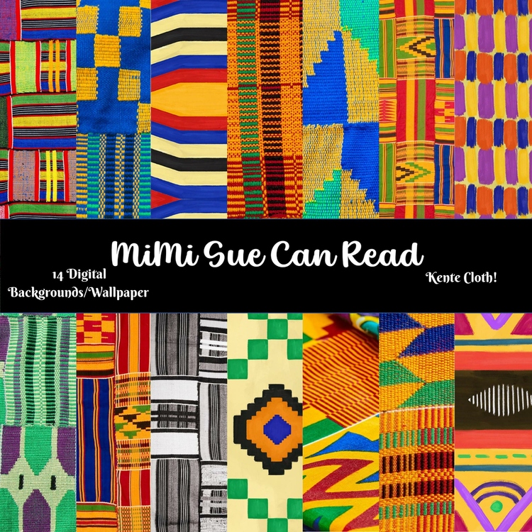 Kente Cloth 14 Digital Wallpapers/Backgrounds! Black History Month/BHM