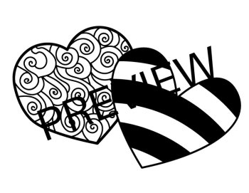 10 Valentine Coloring Pages! Hearts/Candy/Animals/Flowers & More!, image 2