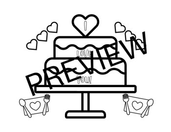 10 Valentine Coloring Pages! Hearts/Candy/Animals/Flowers & More!, image 4