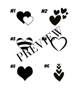 Valentine Heart-Themed Picture Slice Puzzles/Set of 12 with Answers!, image 4