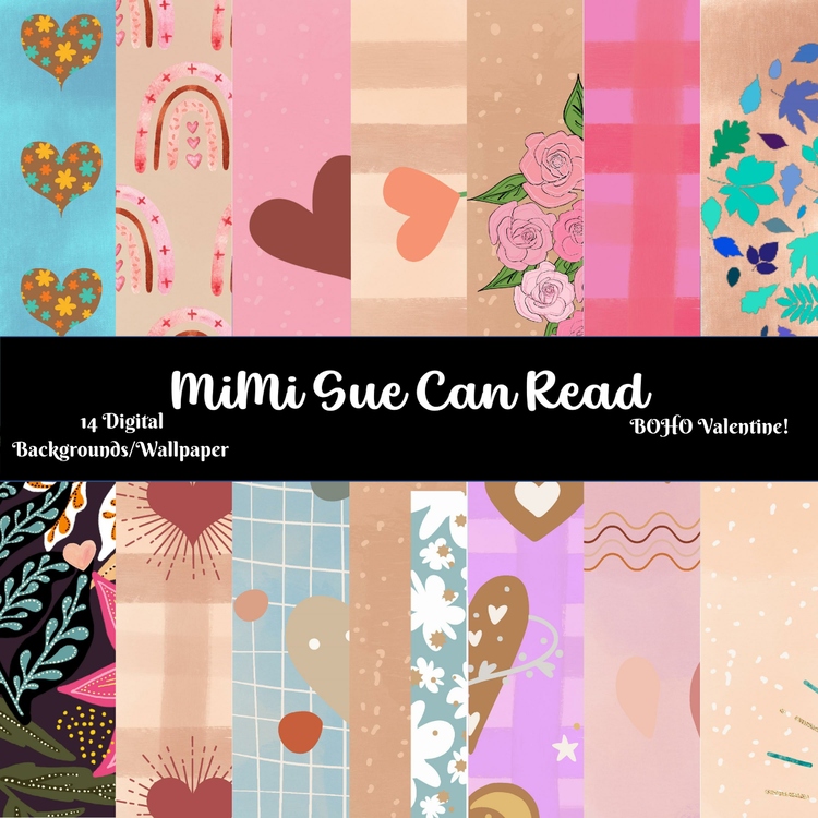 BOHO Valentine! 14 Digital Backgrounds/Wallpapers