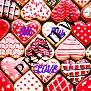Valentine Happiness 5 Valentine's Digital Art | Cute Backgrounds ONLY $1, image 2