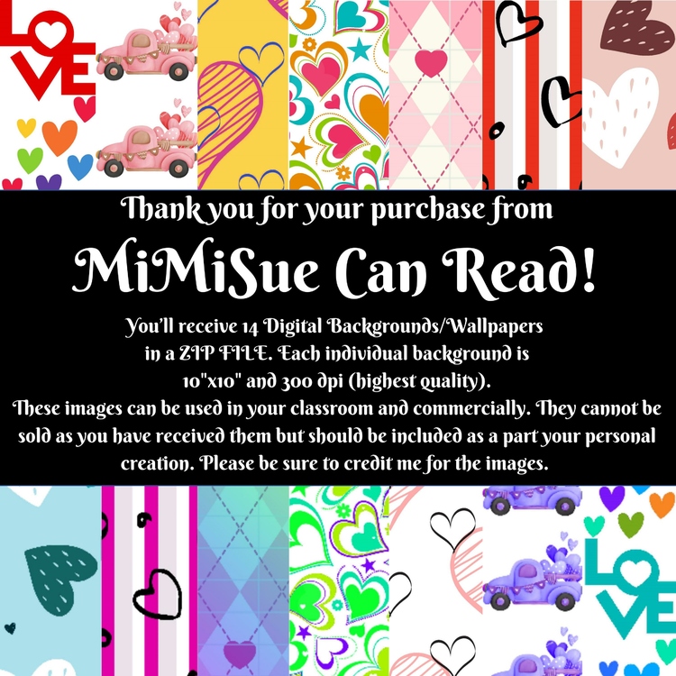 Valentine Love! 14 Digital Backgrounds/Wallpapers