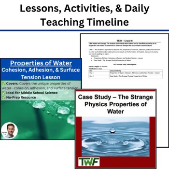 S.8.6.C - Cohesion, Adhesion, & Surface Tension | TEKS Science 8th Grade STAAR, image 2