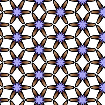 Kaleidoscope Flowers & Stars 14 Digital Backgrounds/Wallpapers, image 3