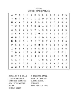 10 Christmas-Themed Word Search Puzzles, image 3