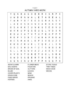 10 Fall and Thanksgiving Word Search Puzzles with Answers Set B, image 2