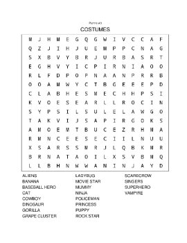 10 Fall and Thanksgiving Word Search Puzzles with Answers Set B, image 4