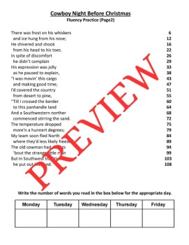 Saddle Up! Cowboy Night Before Christmas Fluency Passages (James Rice), image 2